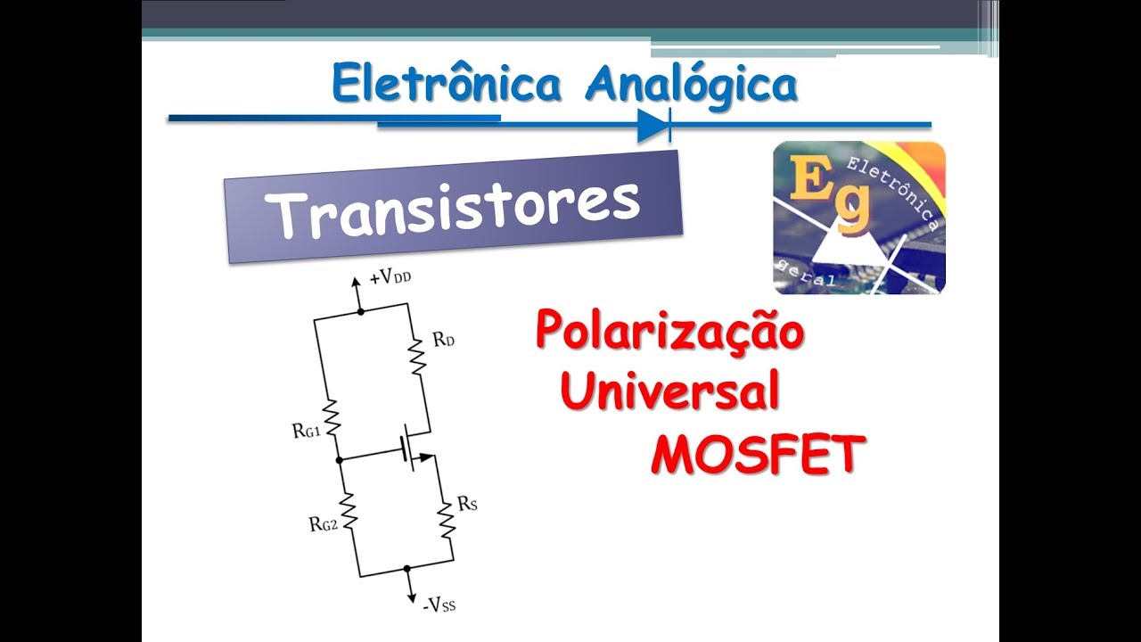 Polarização por divisor de tensão de MOSFET | Polarização Universal | Transistores #07