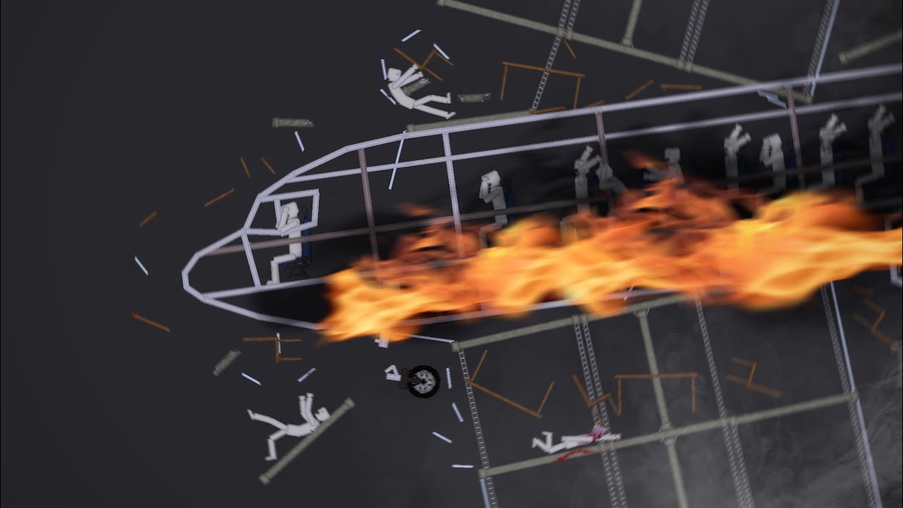 Plane Crashes In People Playground (2)