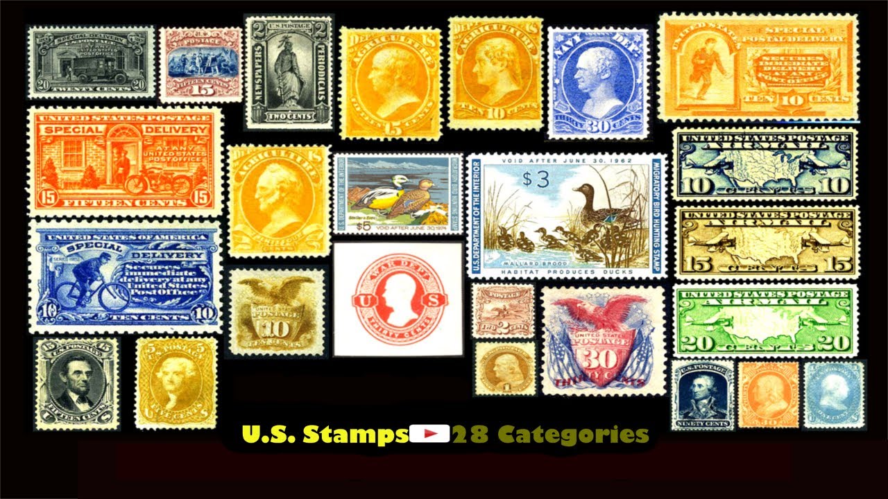“U.S. Stamps – 28 Categories Explained in 8K ULTRA HD”