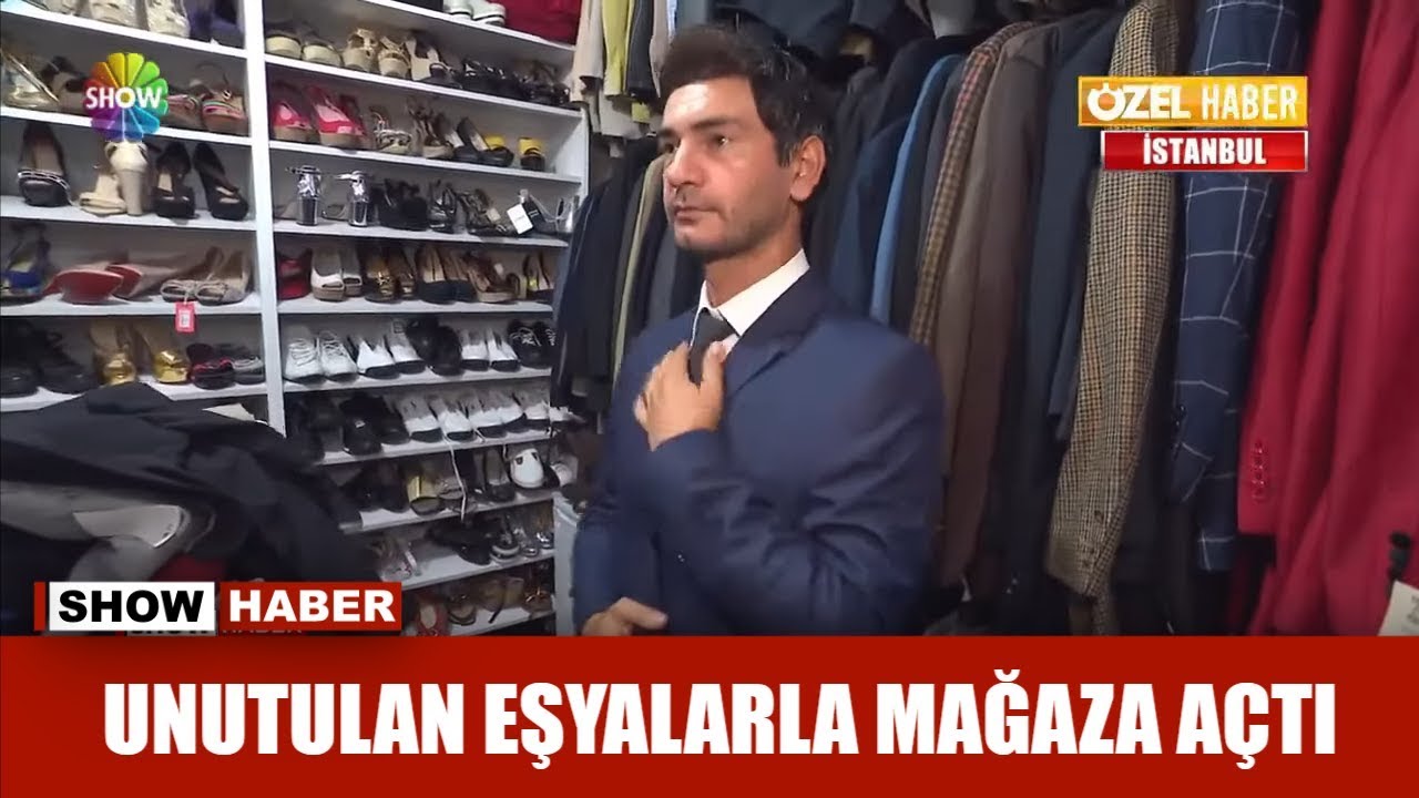 Unutulan eşyalarla mağaza açtı