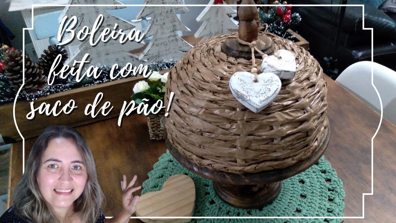 BOLEIRA FEITA COM SACO DE PÃO