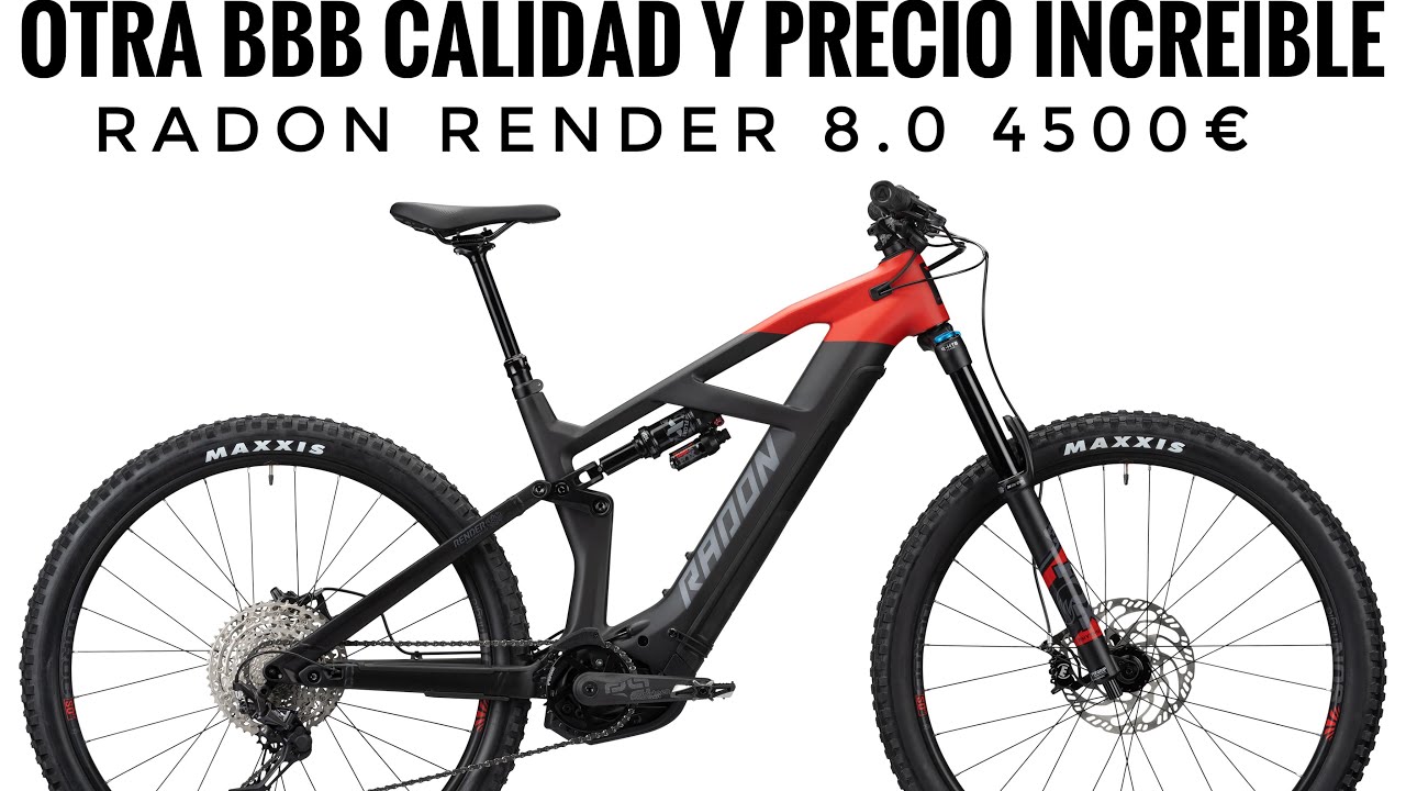 RADON RENDER 8.0 4500€ OTRA BBB CALIDAD y PRECIO INCREÍBLE CARBONO FOX 36,X (EBIKE E BIKE EMTB EMTB)