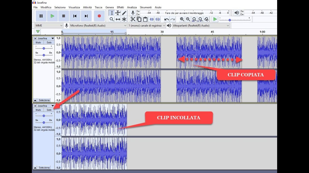 Come dividere i file audio e estrarre una o più clip con Audacity