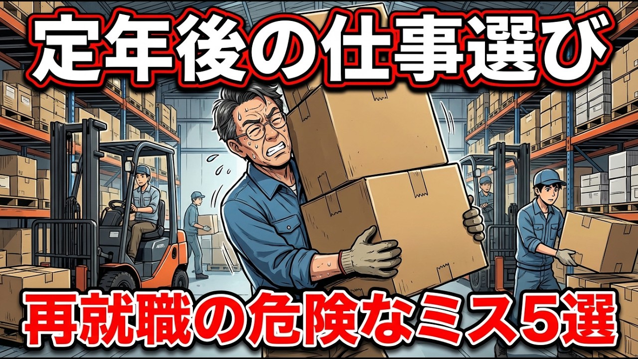 「月20万は稼げる」と再就職した62歳元部長の末路。定年後の仕事選びで絶対にやってはいけない5つのこと【シニア朗読雑学】