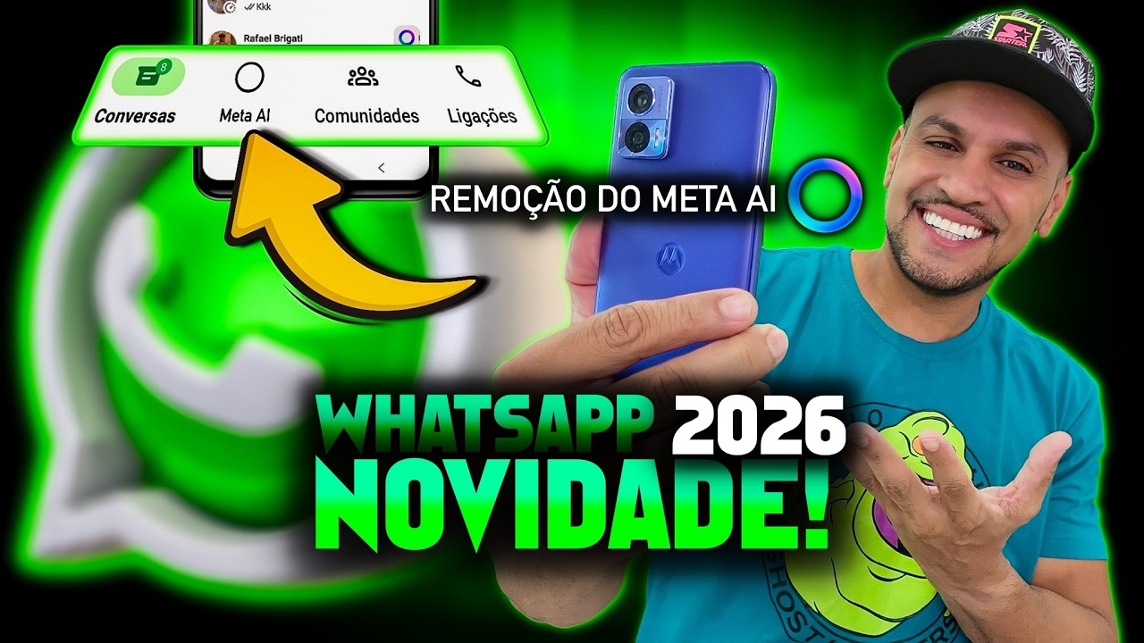 Essa NOVIDADE no WhatsApp NINGUÉM Esperava! Remoção da Bolinha do Meta AI e Nova Aba Exclusiva