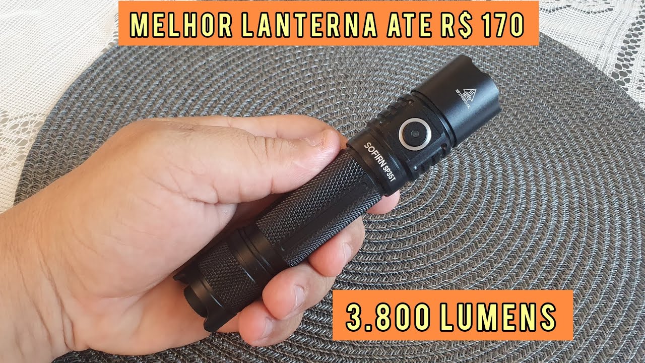 sofirn SP35T essa lanterna é um canhão de luz