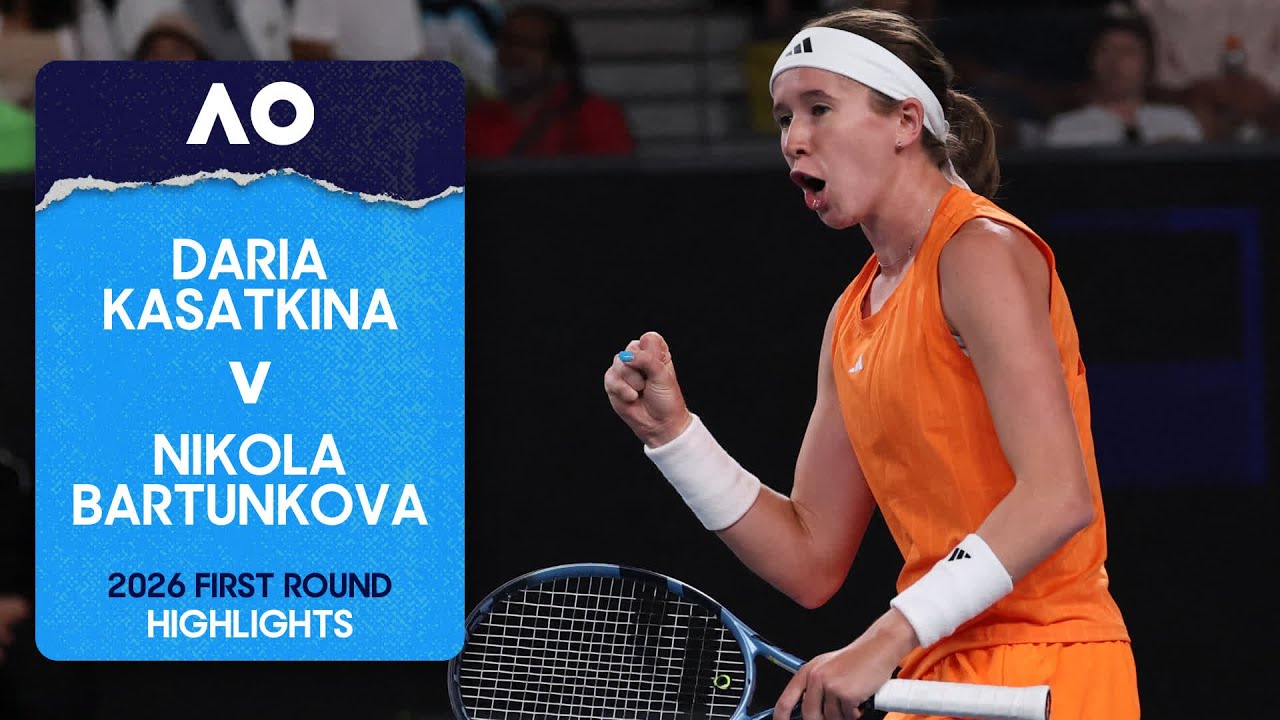 Daria Kasatkina v Nikola Bartunkova Highlights | Australian Open 2026 First Round
