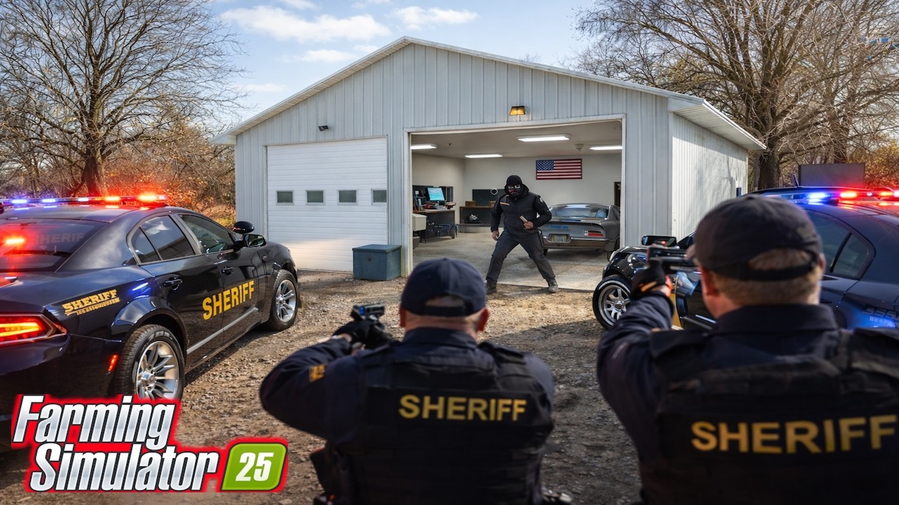 SOMEONE BROKE INTO OUR GARAGE AT THE ABANDON SCRAPYARD!! - FS25