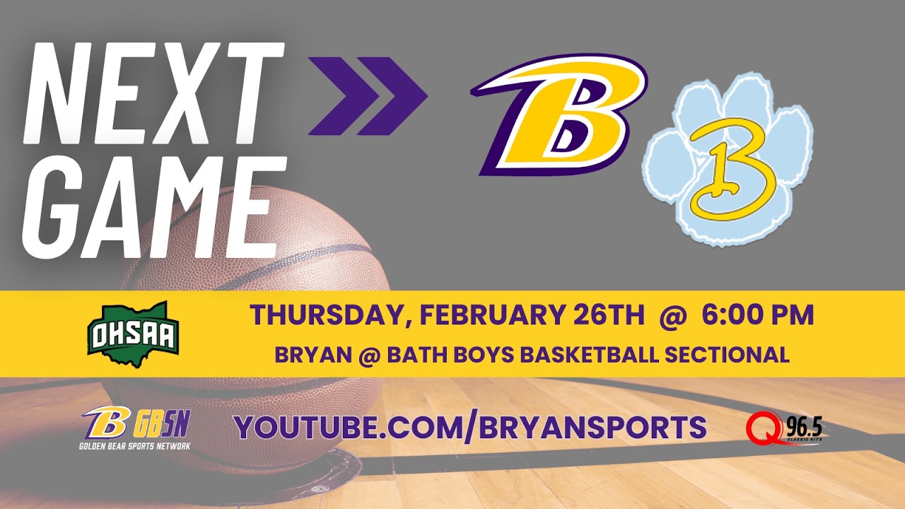 Bryan Boys Basketball at Bath  - February 26, 2026