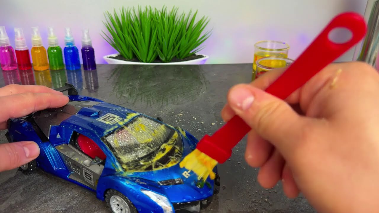The Cleaning Process of a Diecast Car After Mud Adventures | Calm ASMR Cleaning
