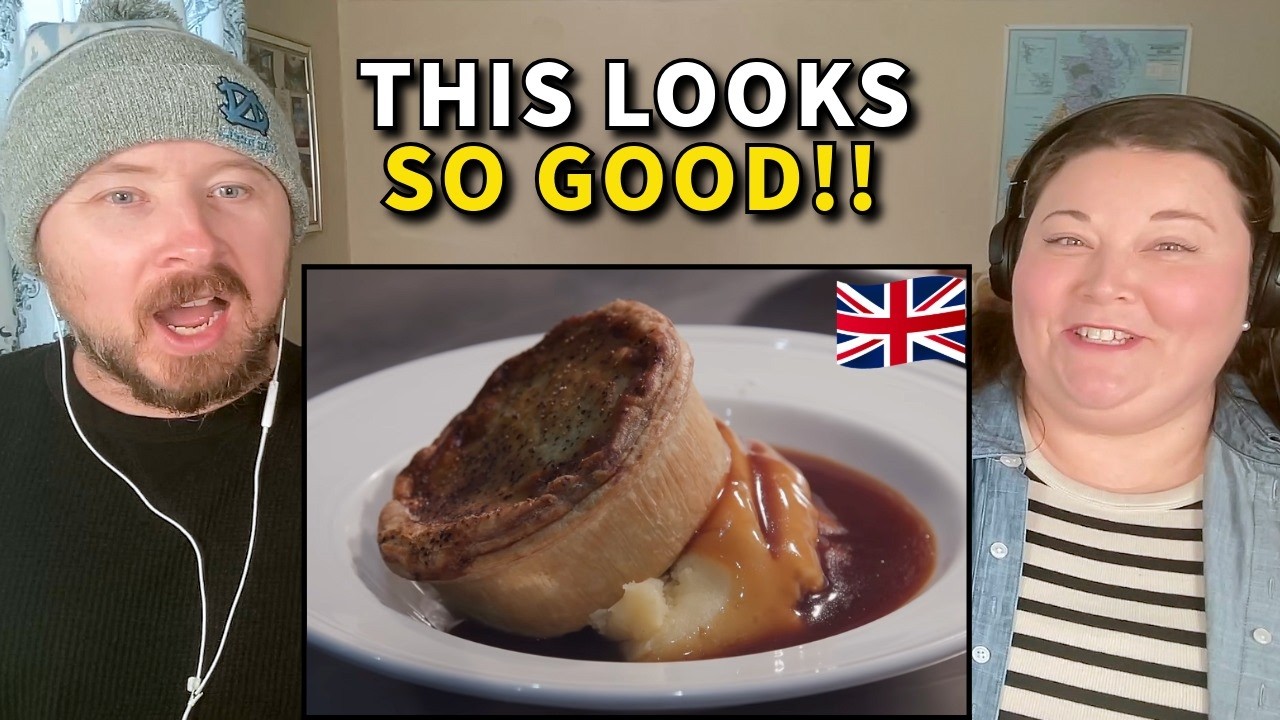 Americans React to British Pie and Mash for the First Time