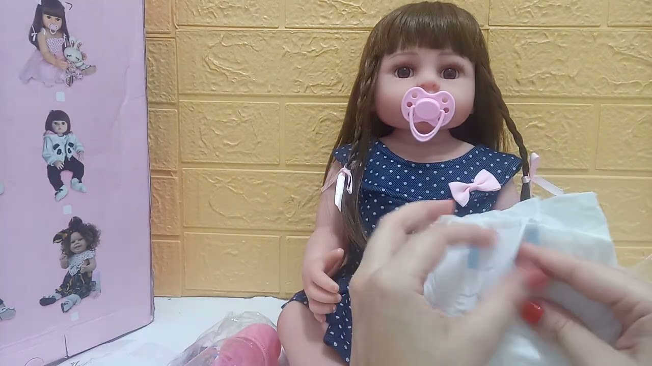 Bebê reborn cabelão Boneca reborn vinil silicone (Review de produto)