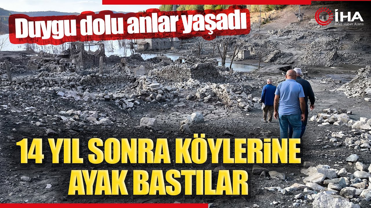 Kuraklık 14 Yıl Sonra Asırlık Köyü Ortaya Çıkarttı