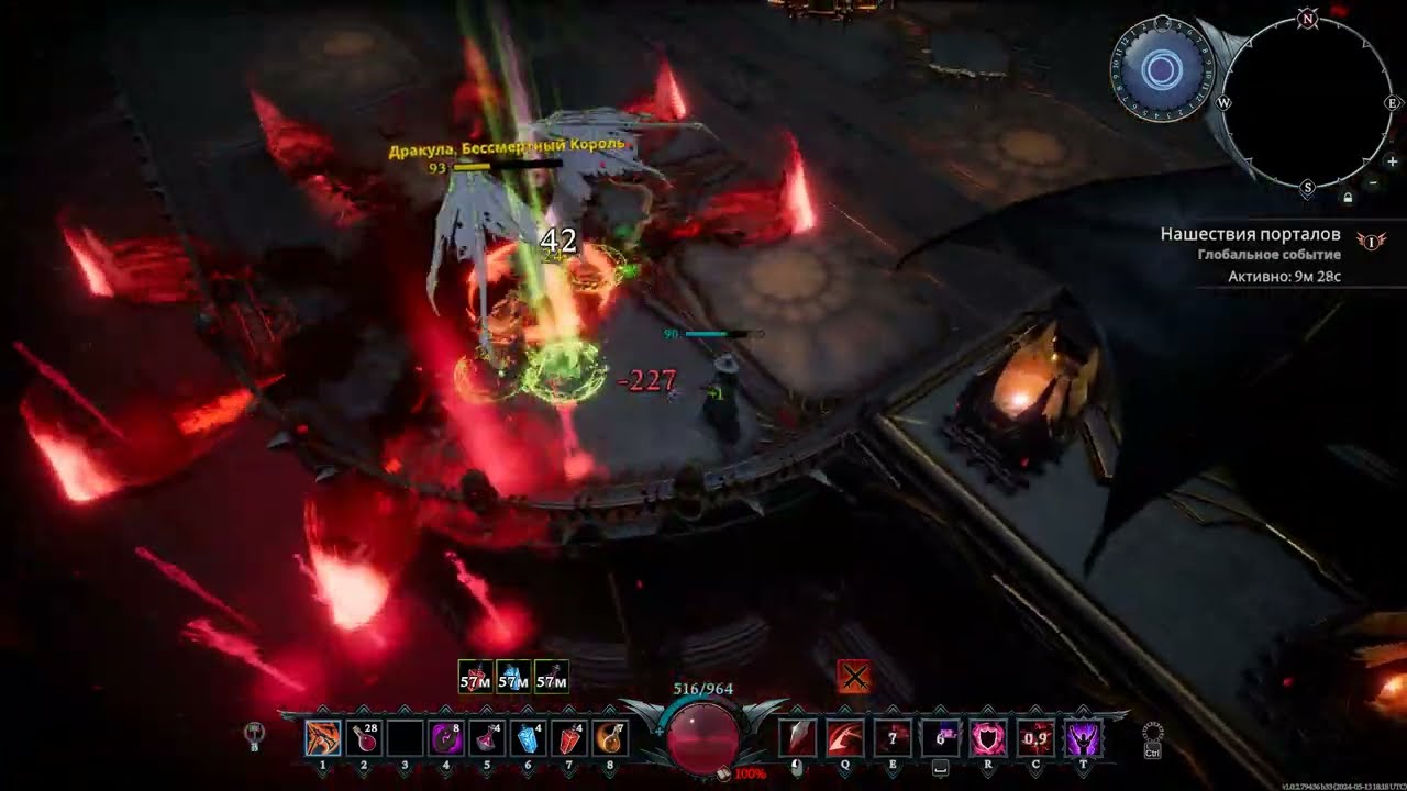 V Rising - Dracula - Solo Kill On Brutal Difficulty With Legendary Reaper