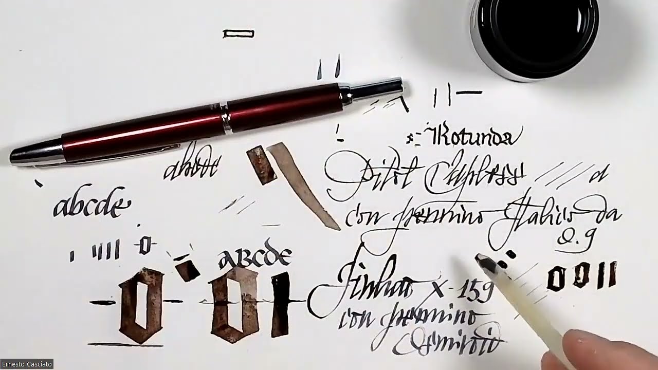 Prova scrittura Pilot Capless Decimo con pennino tronco da 0.9