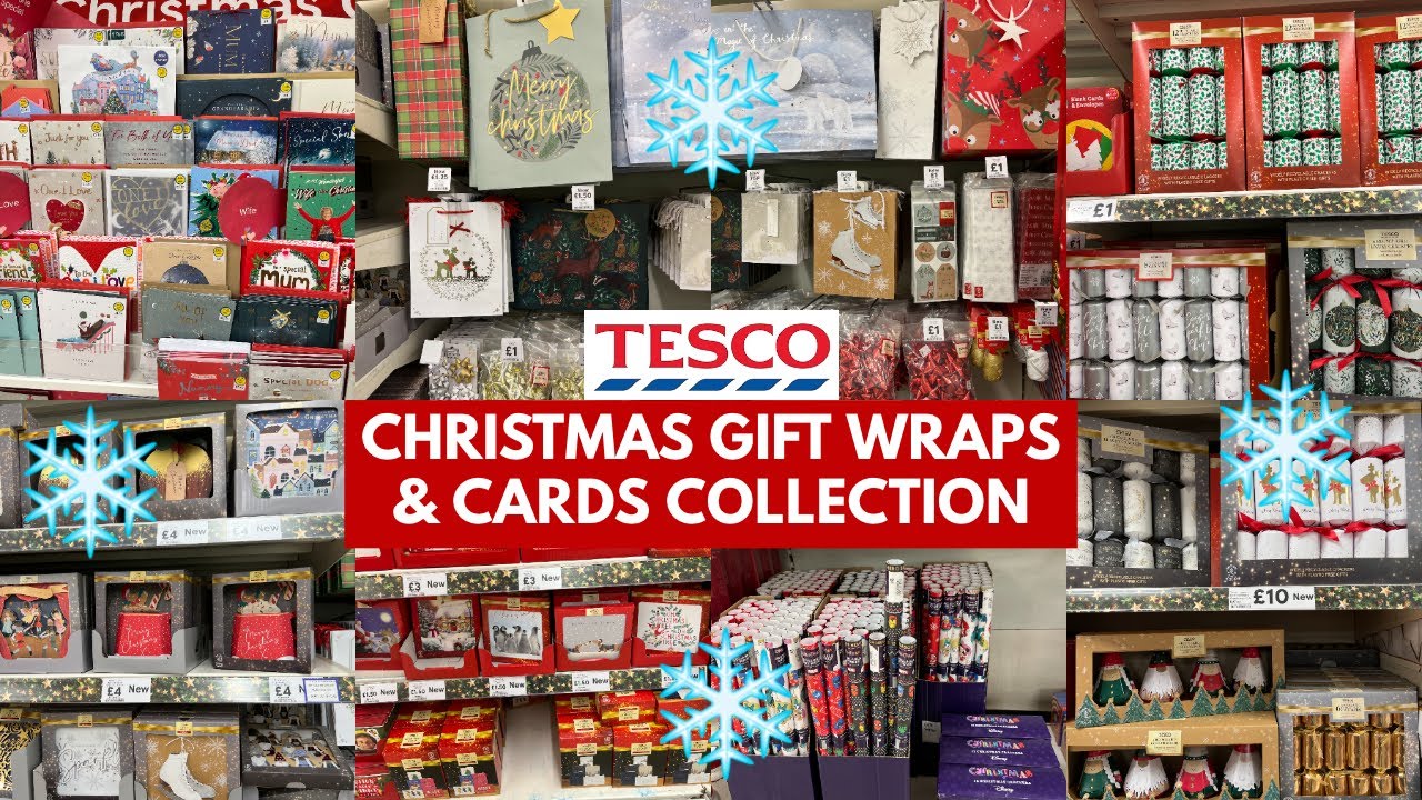 TESCO CHRISTMAS GIFT WRAPS & CARDS COLLECTION WITH PRICE NOV 2022 | TESCO EXTRA | TRAVELANDSHOP
