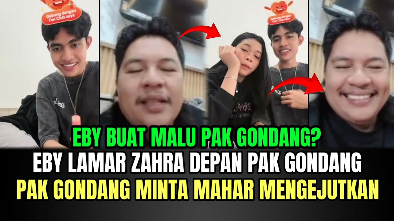 KOCAK! Eby Lamar Zahra di Depan Pak Gondang, Pak Gondang Minta Mahar Buat Eby Terkejut!