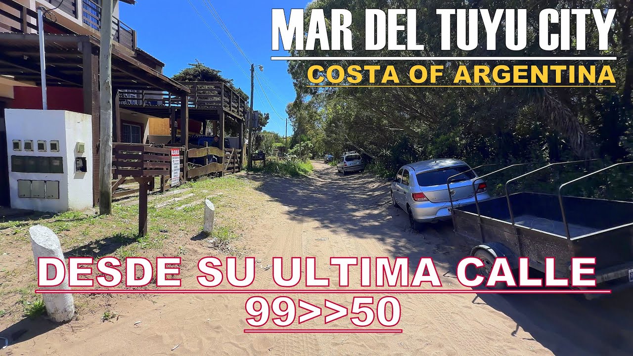 Coast Of Argentina Mar Del Tuyu City, Walking From Calle 99 to 50 - Partido De La Costa, Bueno Aires