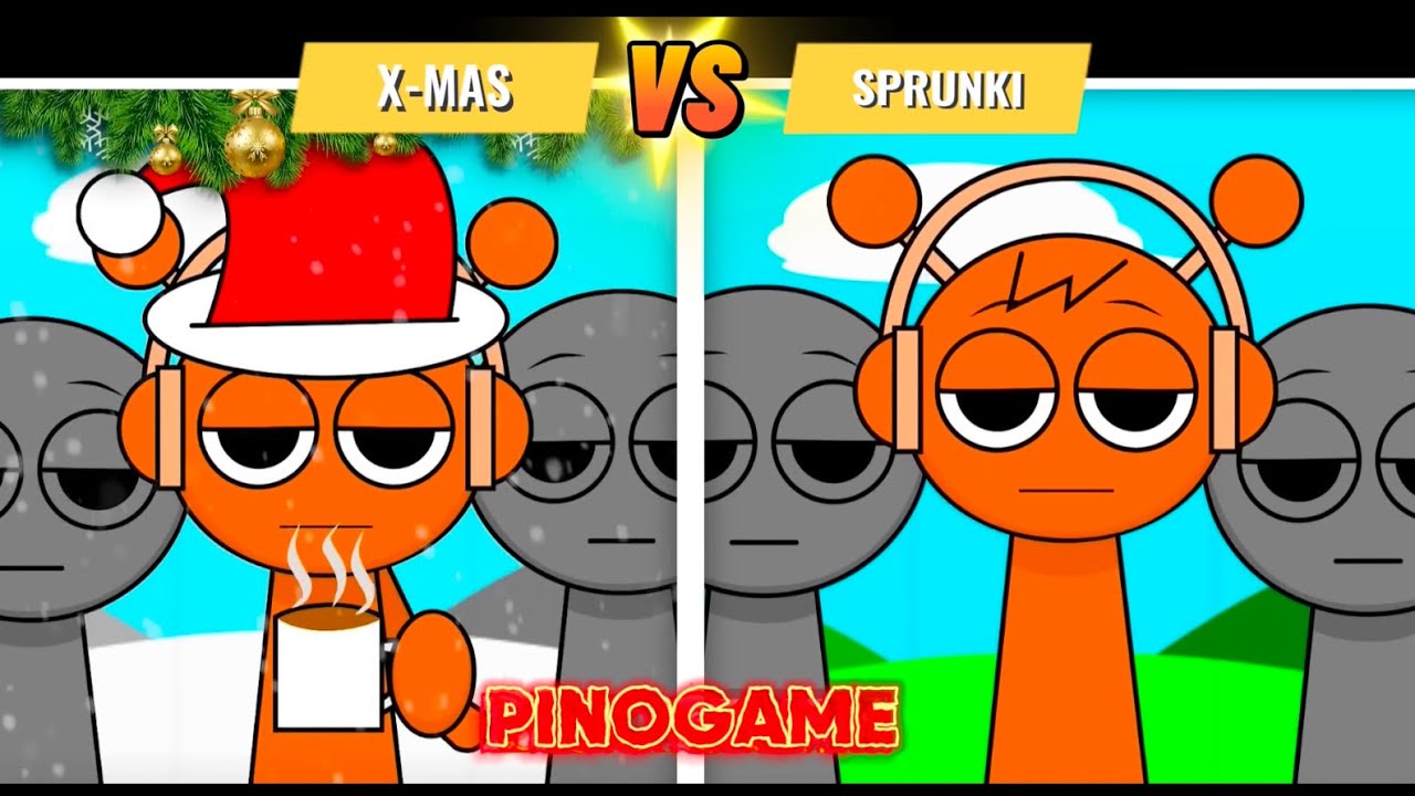 The Ultimate Clash: Incredibox Sprunki VS Sprunki Christmas - PINOGAME