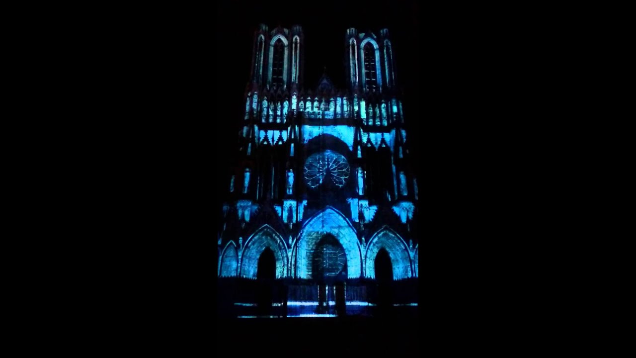 Light show in Reims