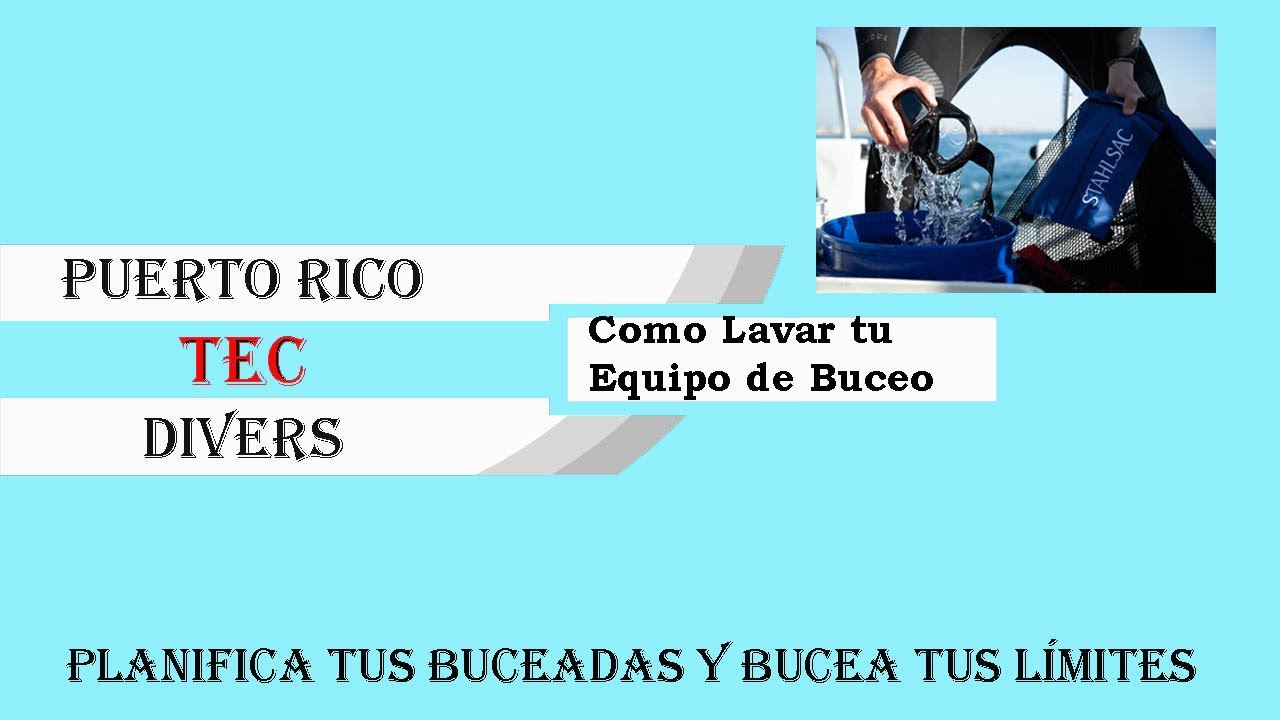 Como Lavar tu Equipo de Buceo
