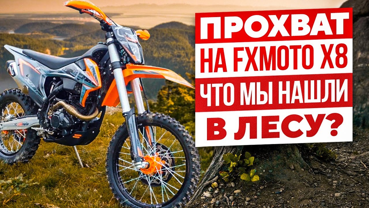 Прохват на FXmoto x8. Что мы нашли в лесу?