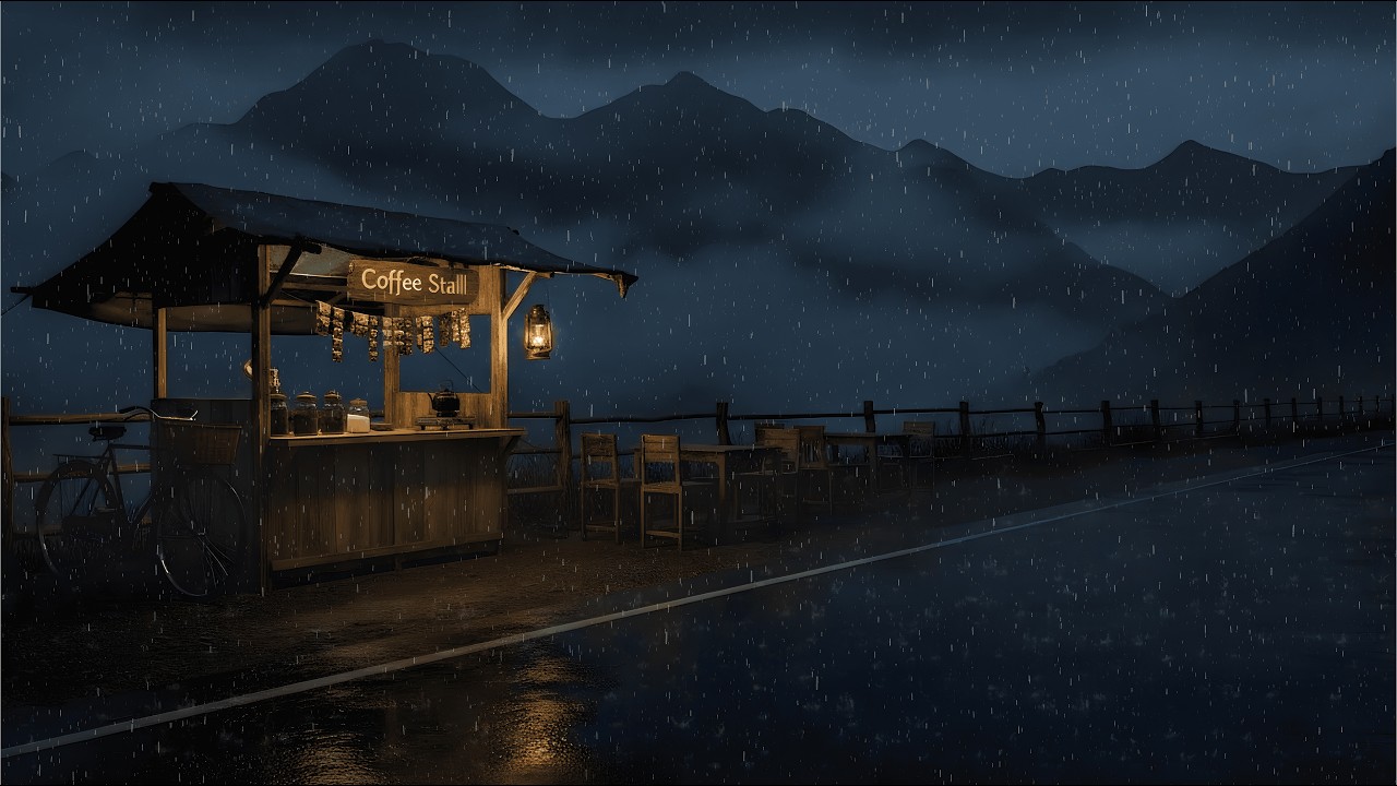 Peaceful Rain at Night 🌧️ Cozy Lofi Rain Music to Relax Your Mind and Drift to Sleep