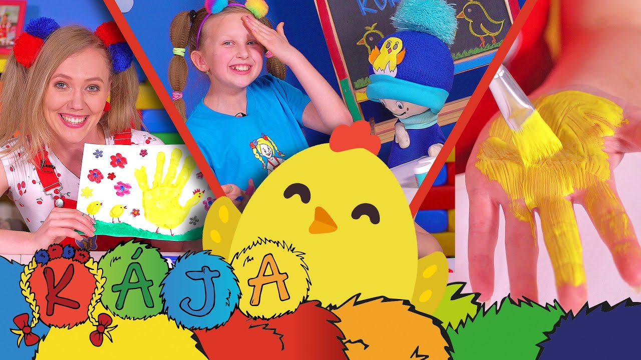 ☼ KÁJA A BAMBULÁČEK ☼ - Bláznivé malování velikonočních kuřátek🐣