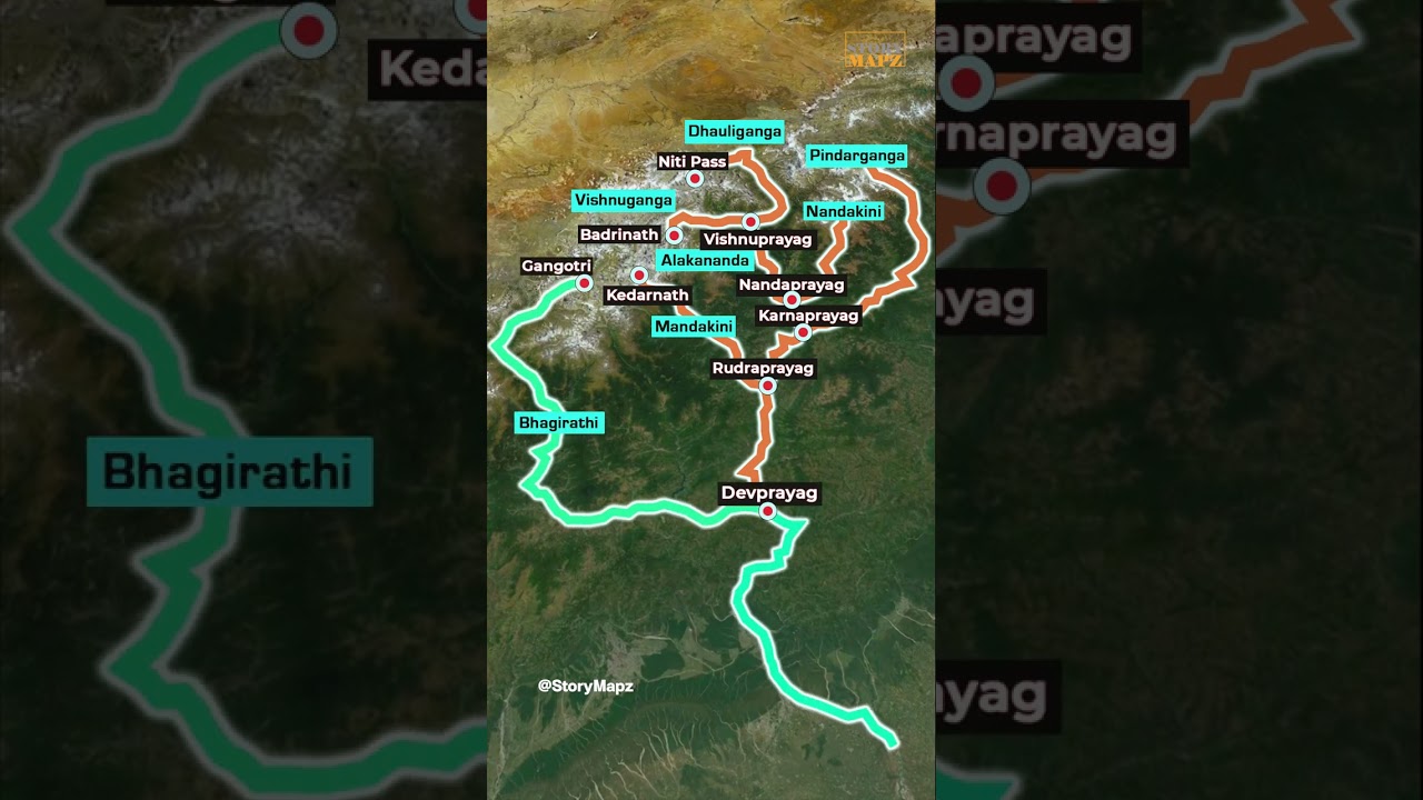 The Mysterious Origin of River Ganga Unveiled! [Mapchic]