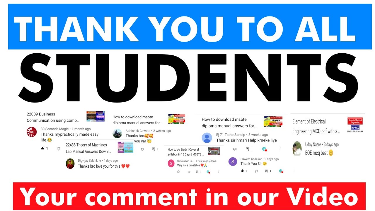 Thank U Very Much Students | From Mypractically | Keep Supporting Us...❤️😊☺️