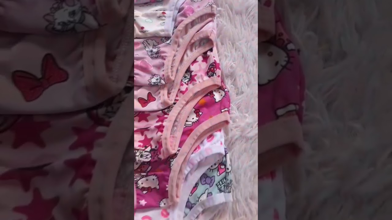 calcinha infantil  toque macio e elástico de poliamida 