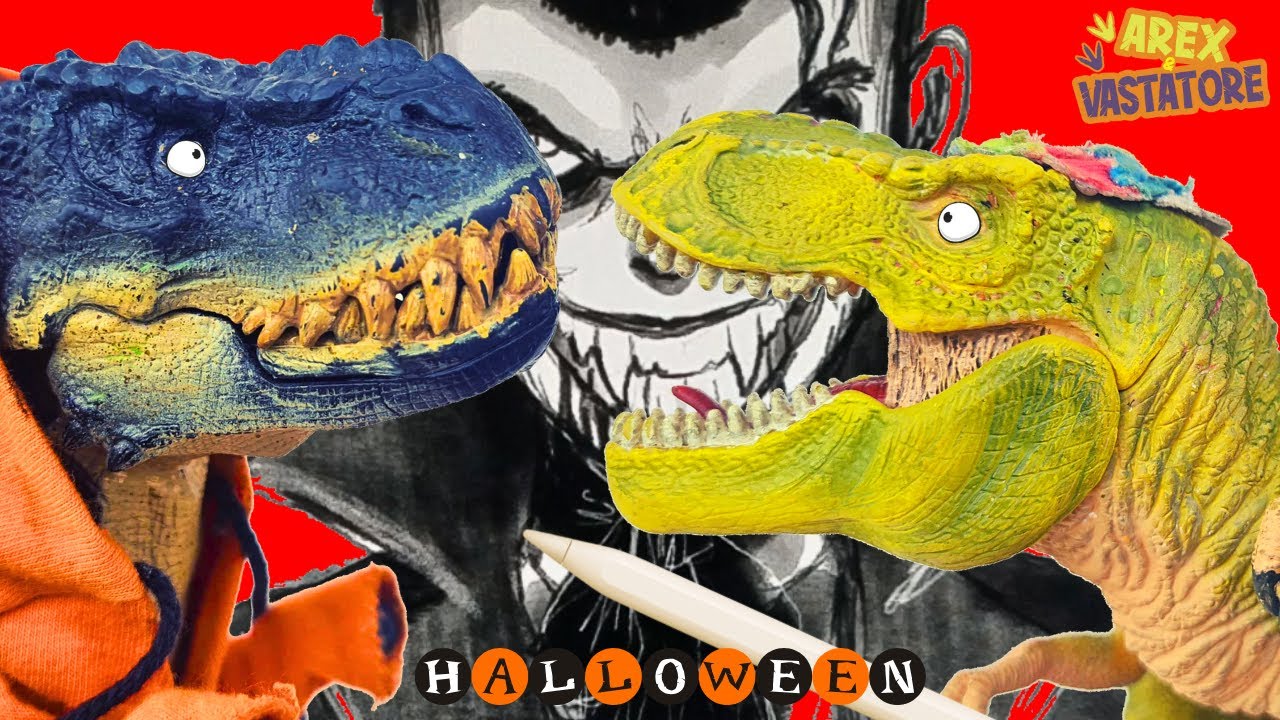 INDOVINA il DISEGNO 👻🦖 Arex e Vastatore si sfidano con i disegni di HALLOWEEN! 🎃🧛🏼 [CHALLENGE]