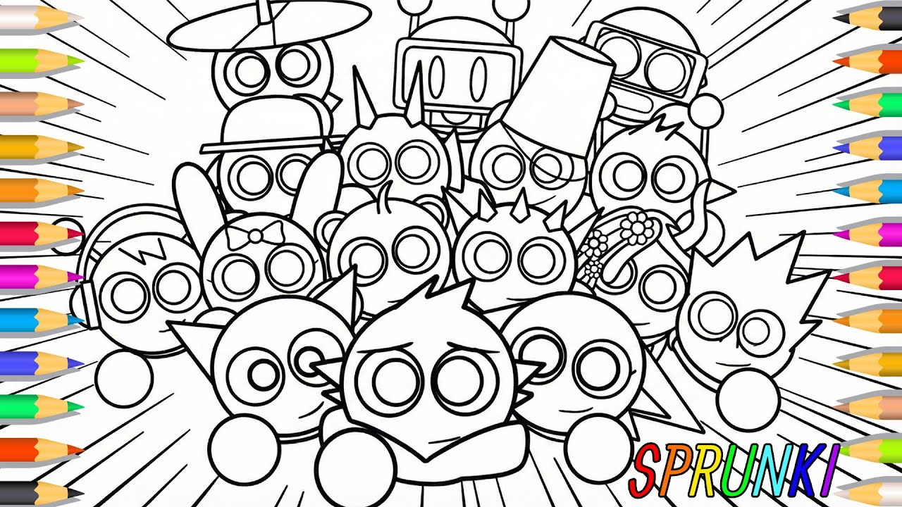 Incredibox Sprunki Coloring Pages / How to Color all Characters Sprunki Final Season