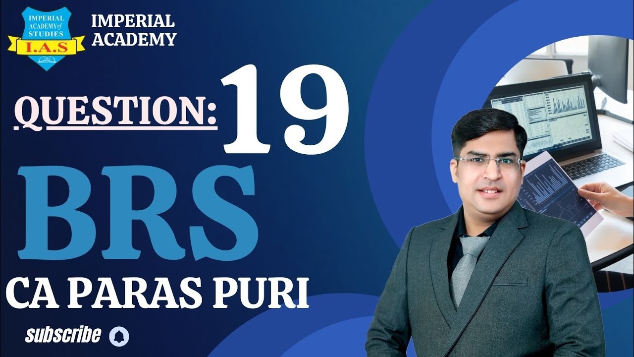 UNSOLVED QUES 19 || BANK RECONCILIATION STATEMENT || TS GREWAL || PRACTICAL QUESTIONS