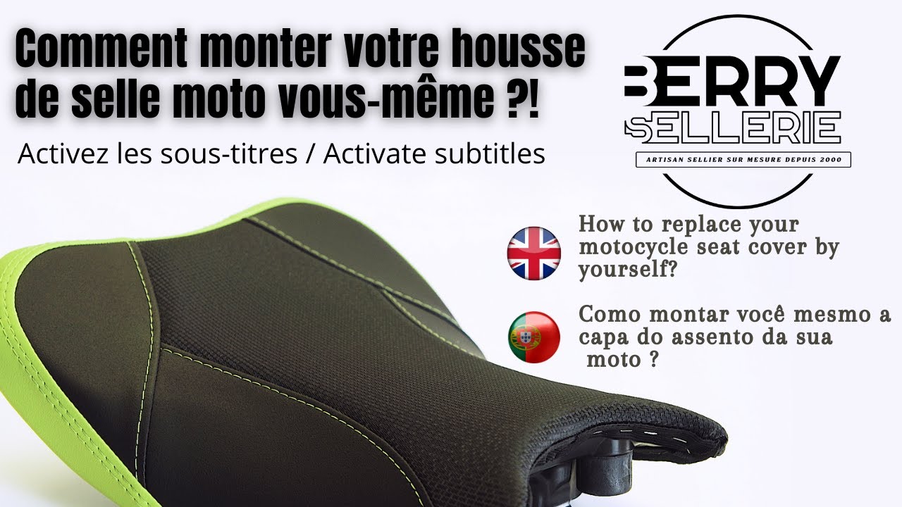 COMMENT MONTER UNE HOUSSE DE SELLE MOTO SOI-MÊME? (Activez les sous-titres / Activate subtitles )