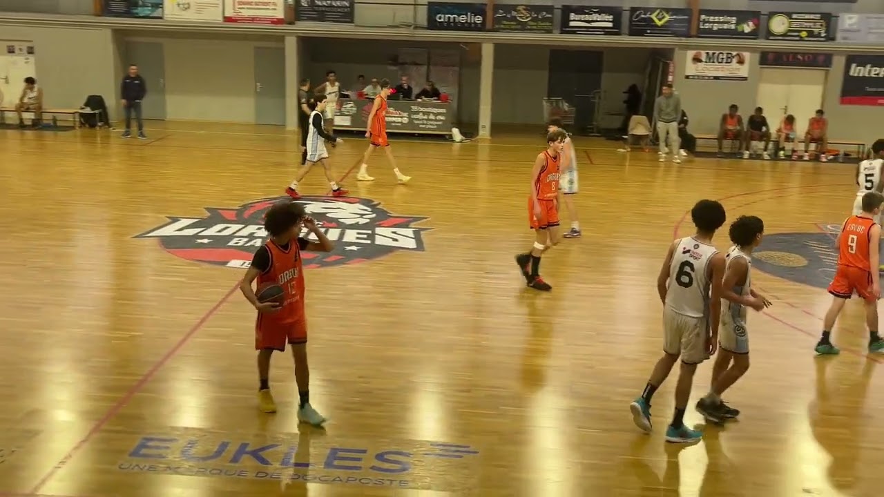 Match de basket U15 Élite  Lorgues vs Roanne