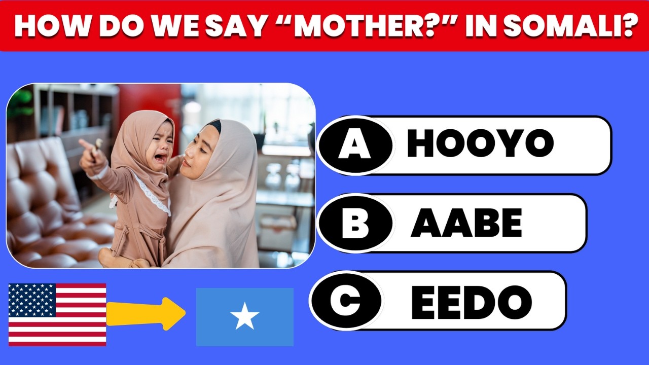 English&ndash;Somali Quiz Challenge | Test Your Basic Somali Vocabulary