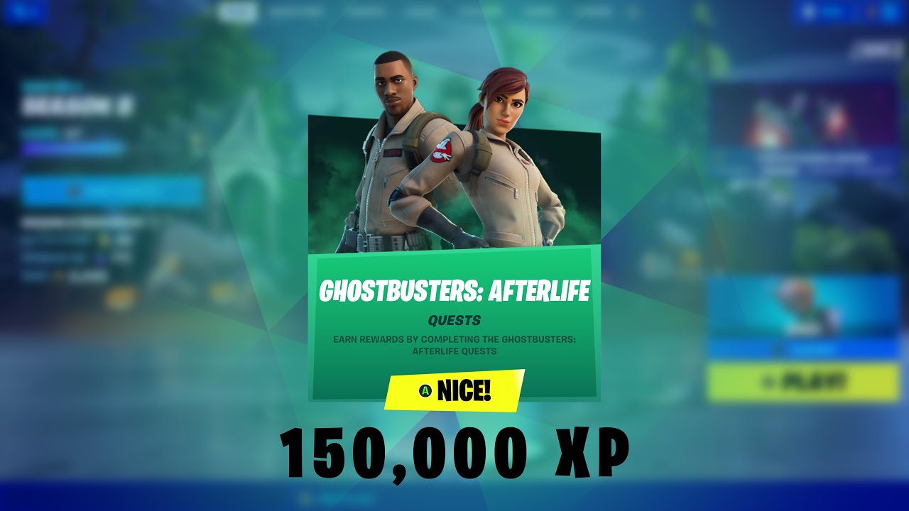 Completing the Ghostbusters Afterlife (Containment Specialist Punchcard) Quests in Fortnite