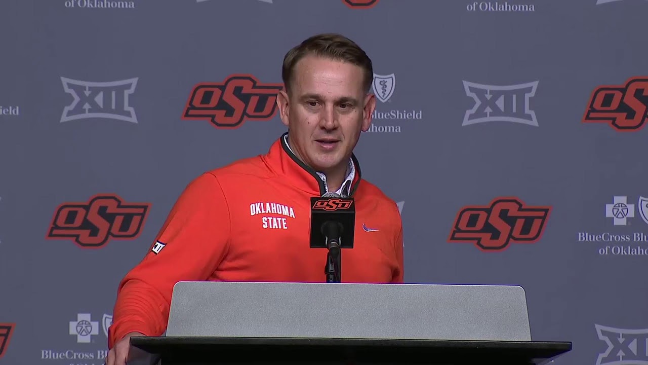 Oklahoma State's new football coach press conference and 2026 roster