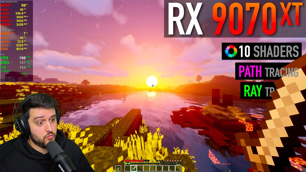 RX 9070 XT - Minecraft with Shaders - This is Beautiful!