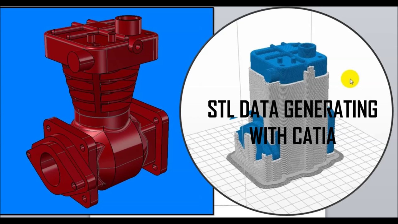 How to generate STL data from Catia for 3DPRINTERS?
