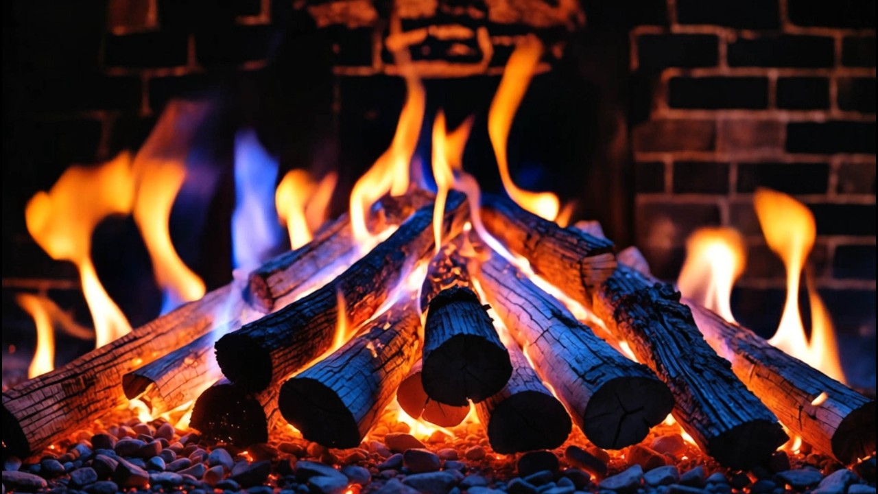 Relaxing Fireplace 4K with Crackling Fire Sounds | Cozy Fire Ambience for Sleep & Relax