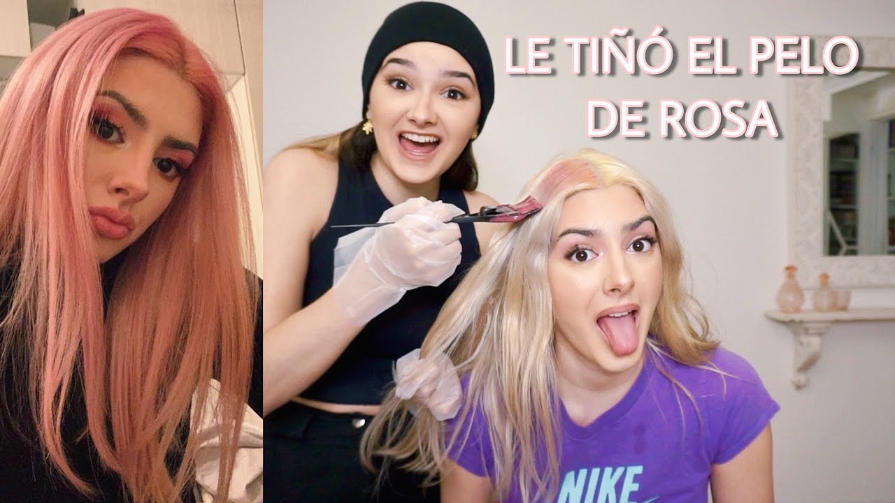 LE TIÑO EL PELO DE ROSA PASTEL💖