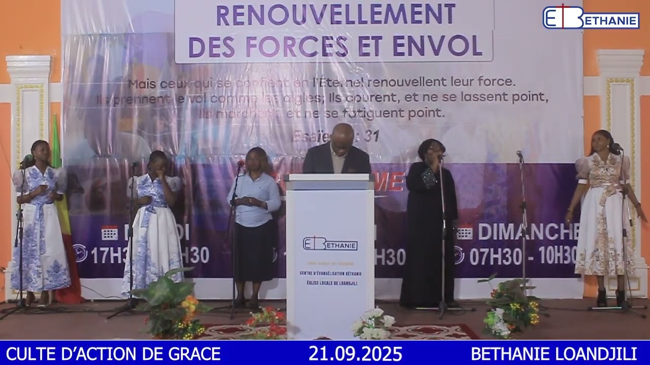 CULTE D'ACTION DE GRACE 21.09.2025 AVEC LE REVEREND JEAN PIERRE BAKALE.