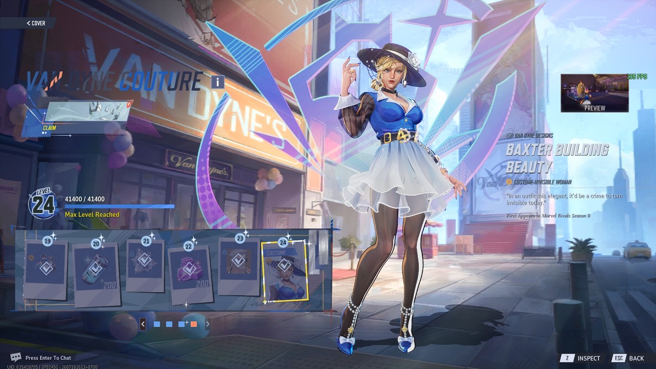 Van Dyne Couture Event Pass Showcase - Marvel Rivals
