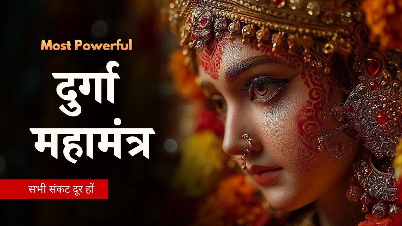 Powerful Durga Mahamantra | Remove Fear, Negative Energy & Evil Eye | Full Lyrics