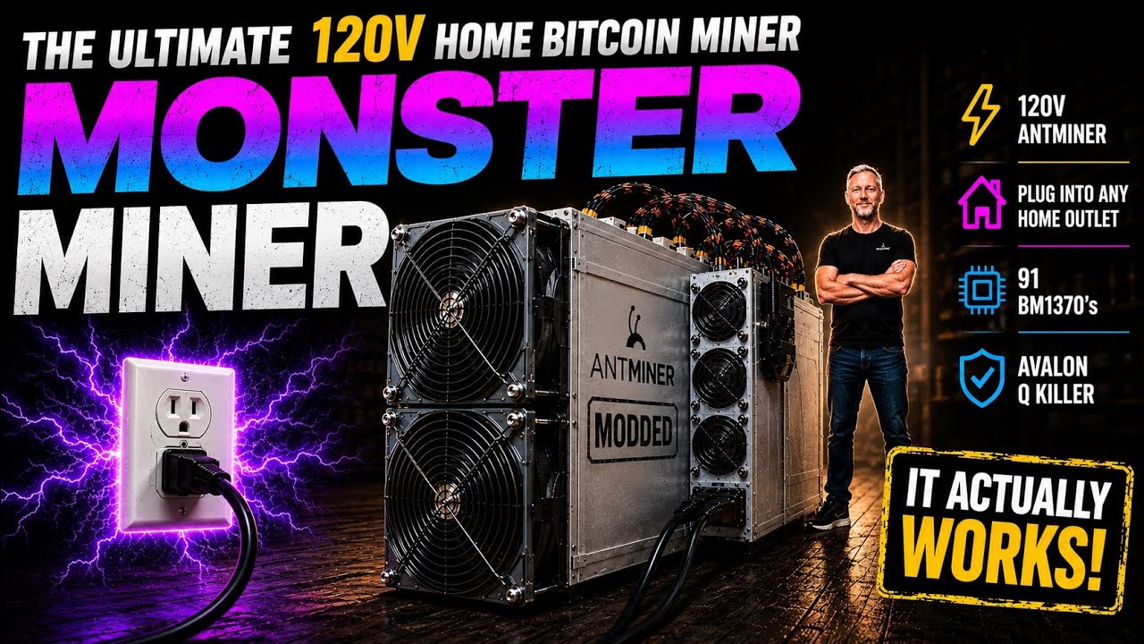 Я собрал ультимативный 120В Antminer (Монструозный майнер S21XP, Часть 1)
