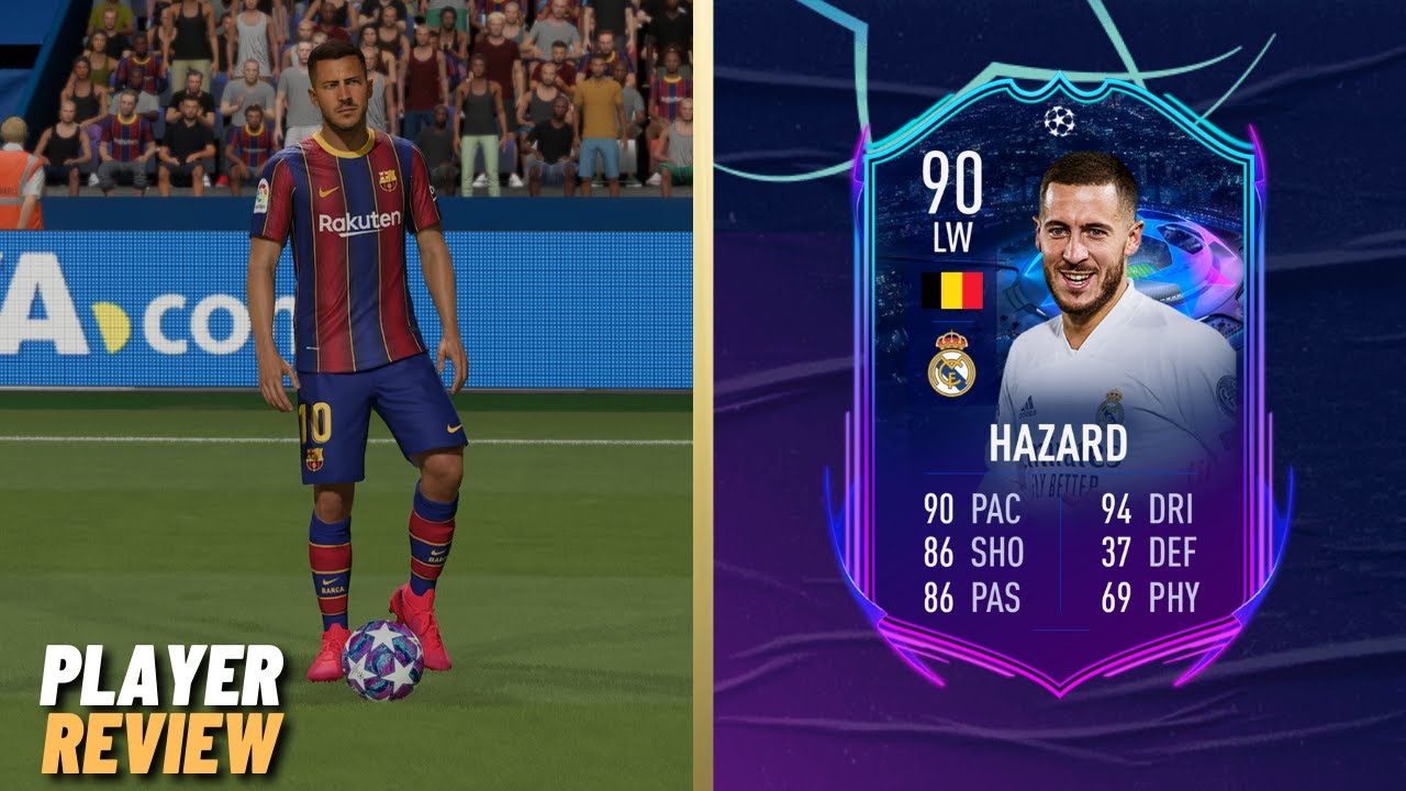 EDEN HAZARD 90 RTF PLAYER REVIEW THE LEFT STICK IS STRONG WITHIN FIFA 21 ULTIMATE TEAM