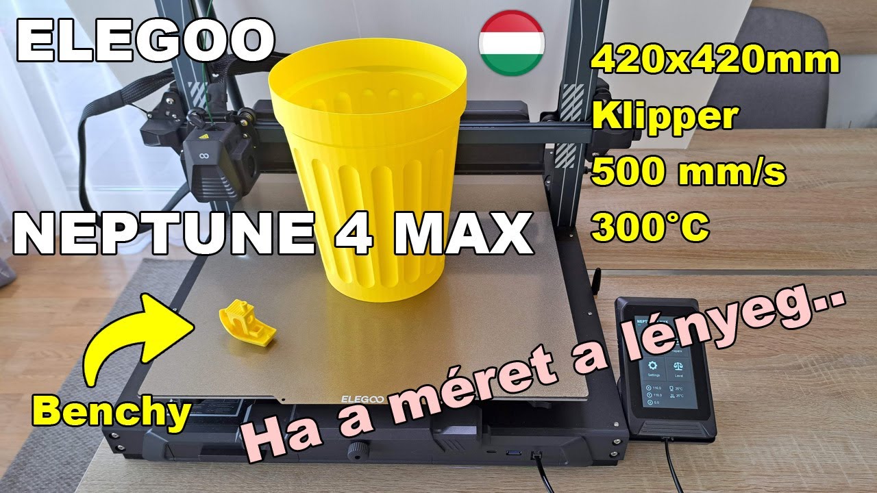 Ha a méret a lényeg: Elegoo Neptune 4 MAX 3D nyomtató bemutatása