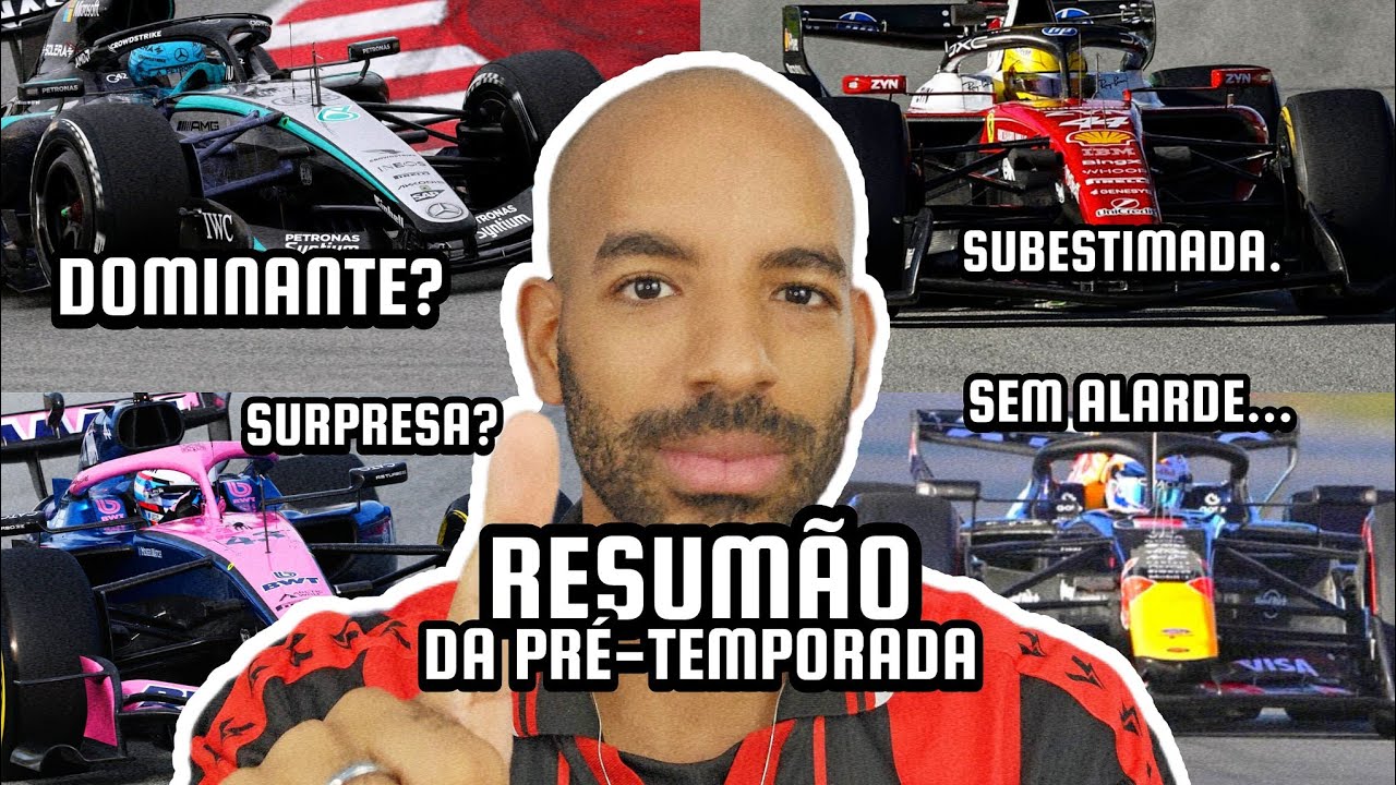 FERRARI PODE SURPREENDER? MERCEDES DOMINANTE? E a Red Bull? - RESUMÃO DA PRÉ-TEMPORADA